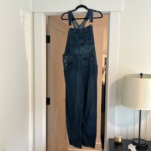 Free People We The Free Ziggy Overalls size L Denim